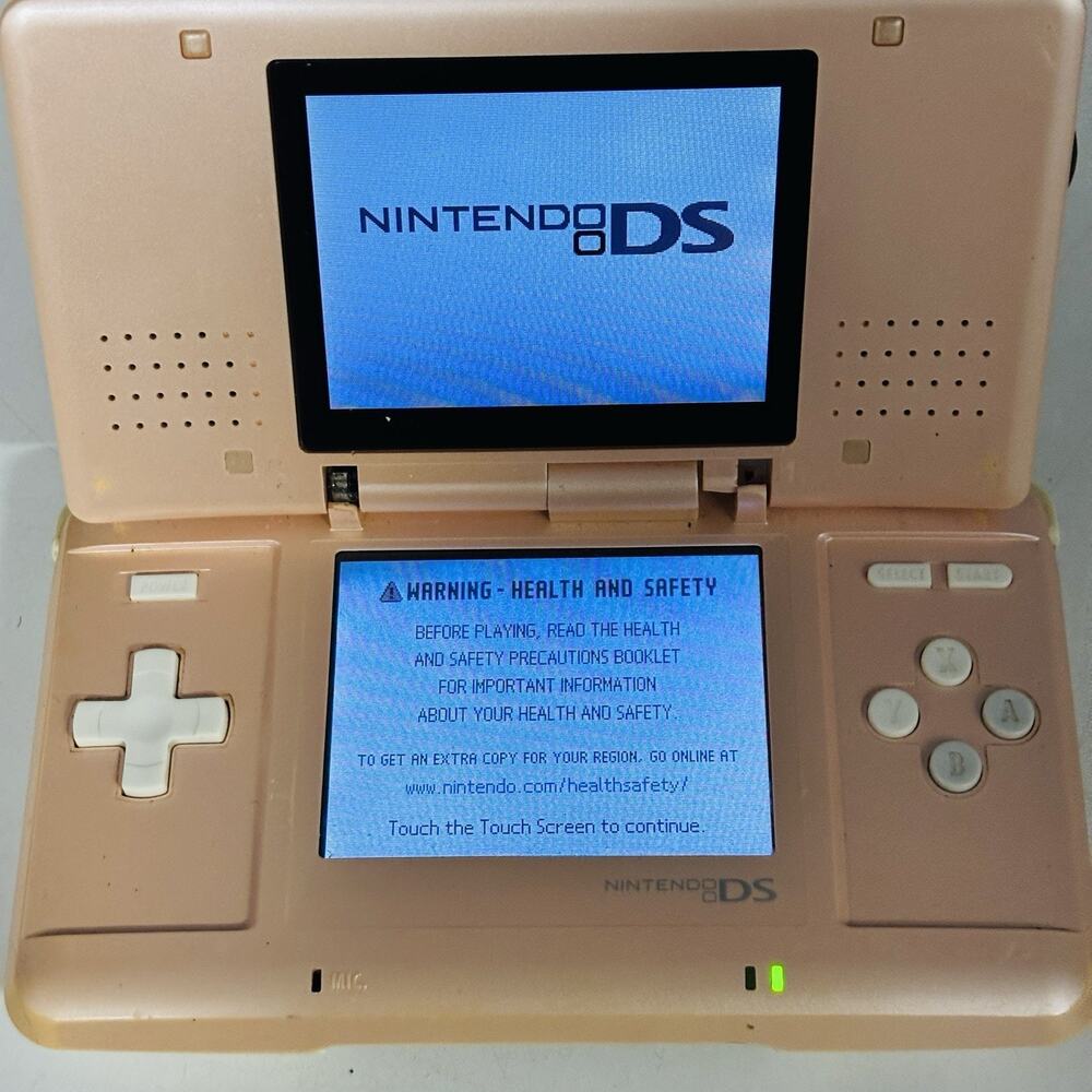 Nintendo DS Original Pink/White Handheld System Touchscreen JPN NTR-001 Works